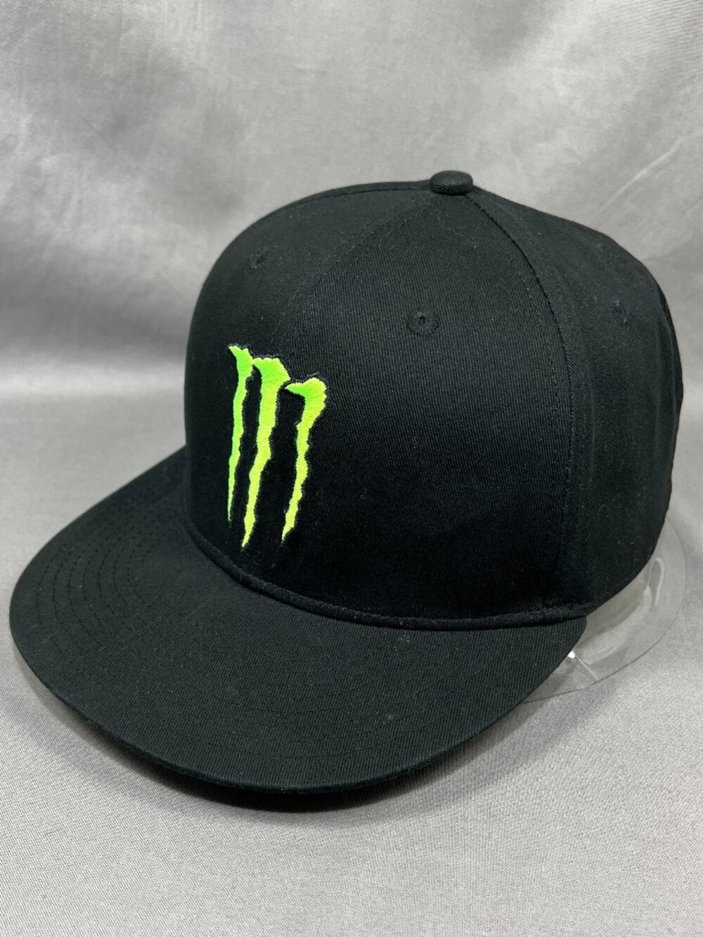Monster Energy Snapback Hat Underbill Print Black Adjustable Surfer Skater Mens